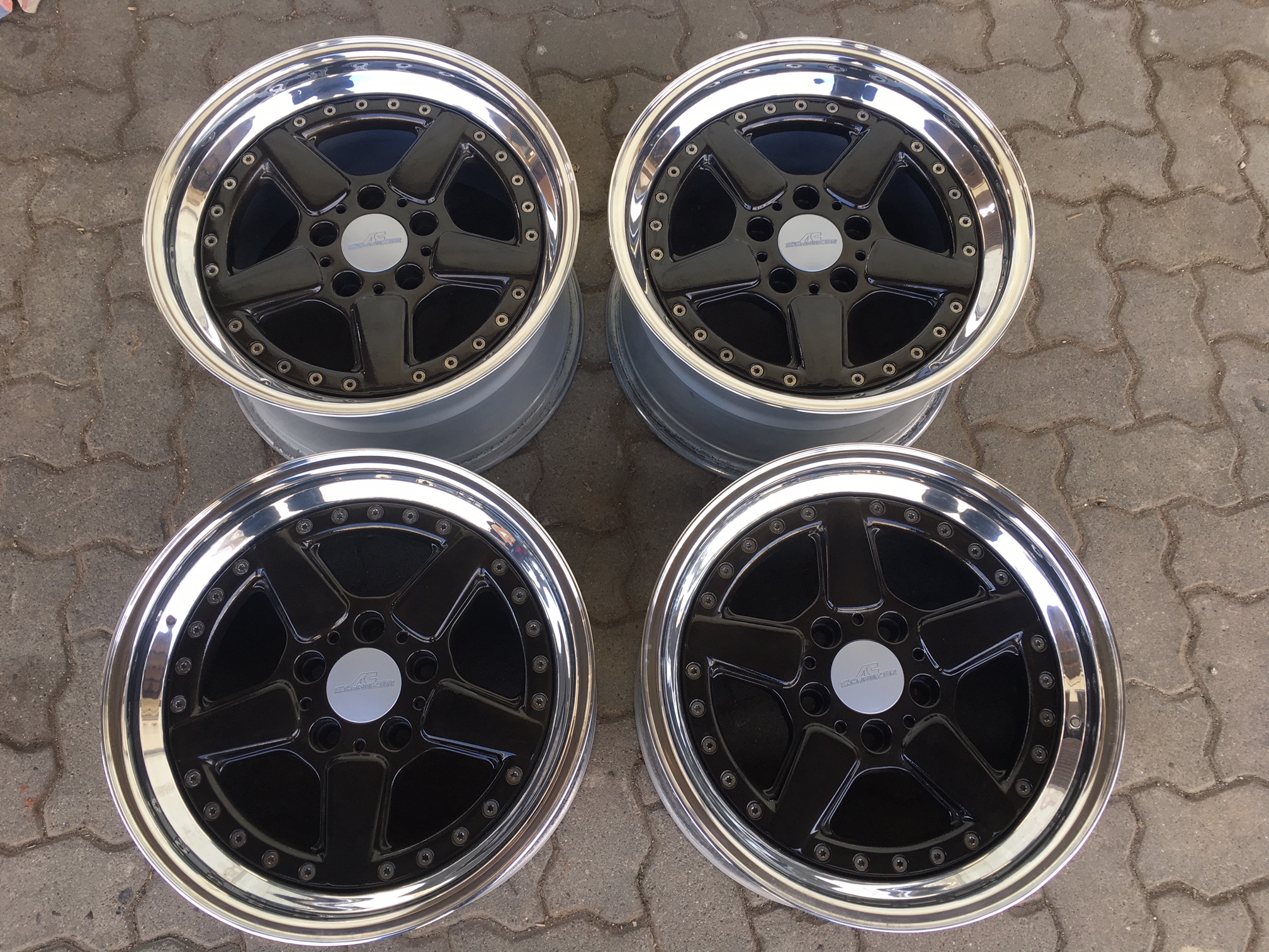 FS: RONAL AC Schnitzer Type2 split wheels refinished 8,5x17 ET10 9